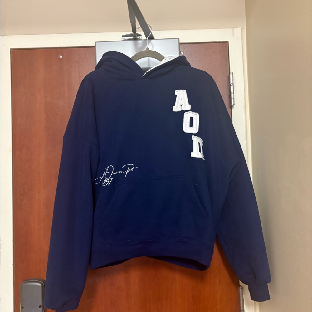 Navy Alpha Omicron Pi sweatshirt NWT